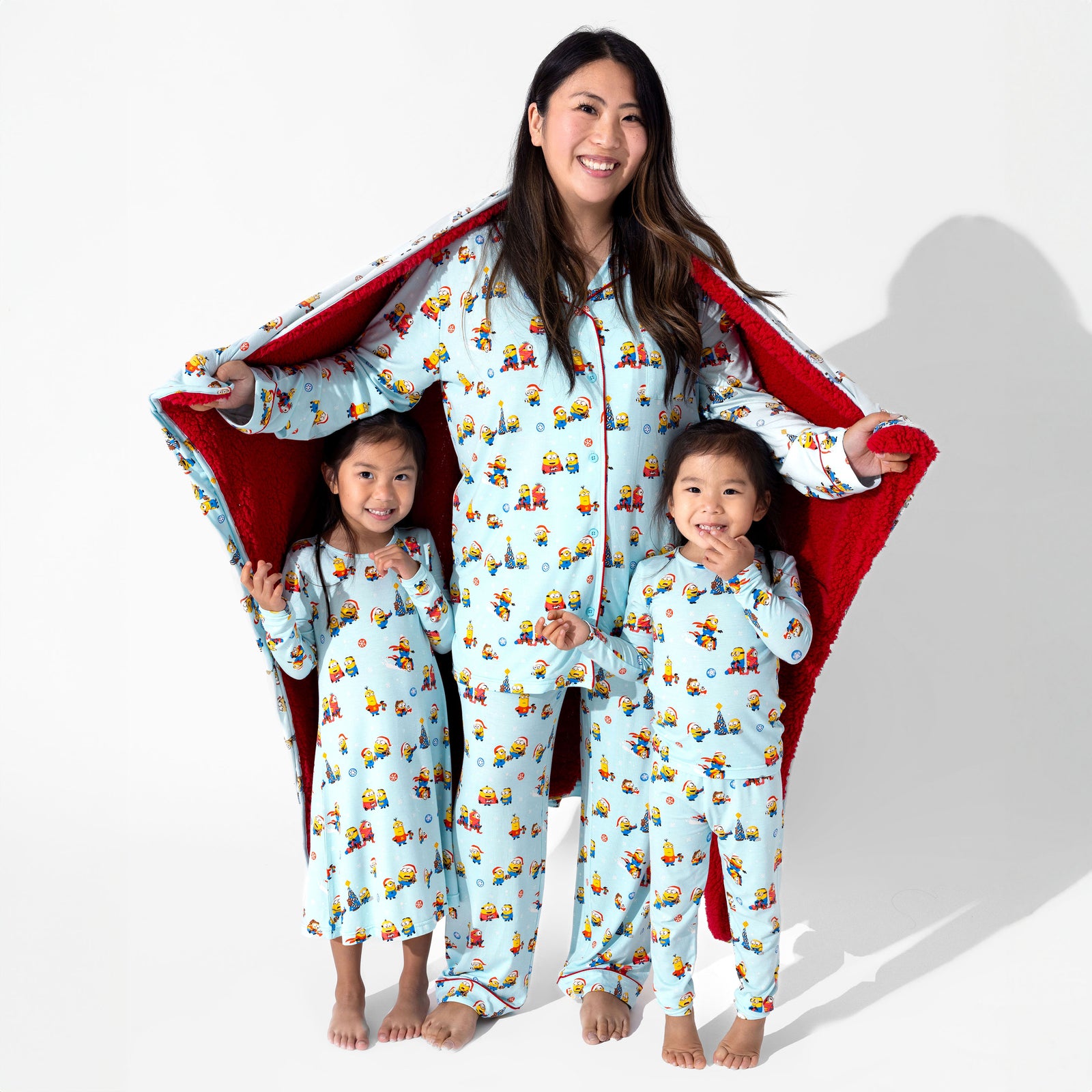 Merry Minions Holiday Bamboo Girls' Long Sleeve Dress