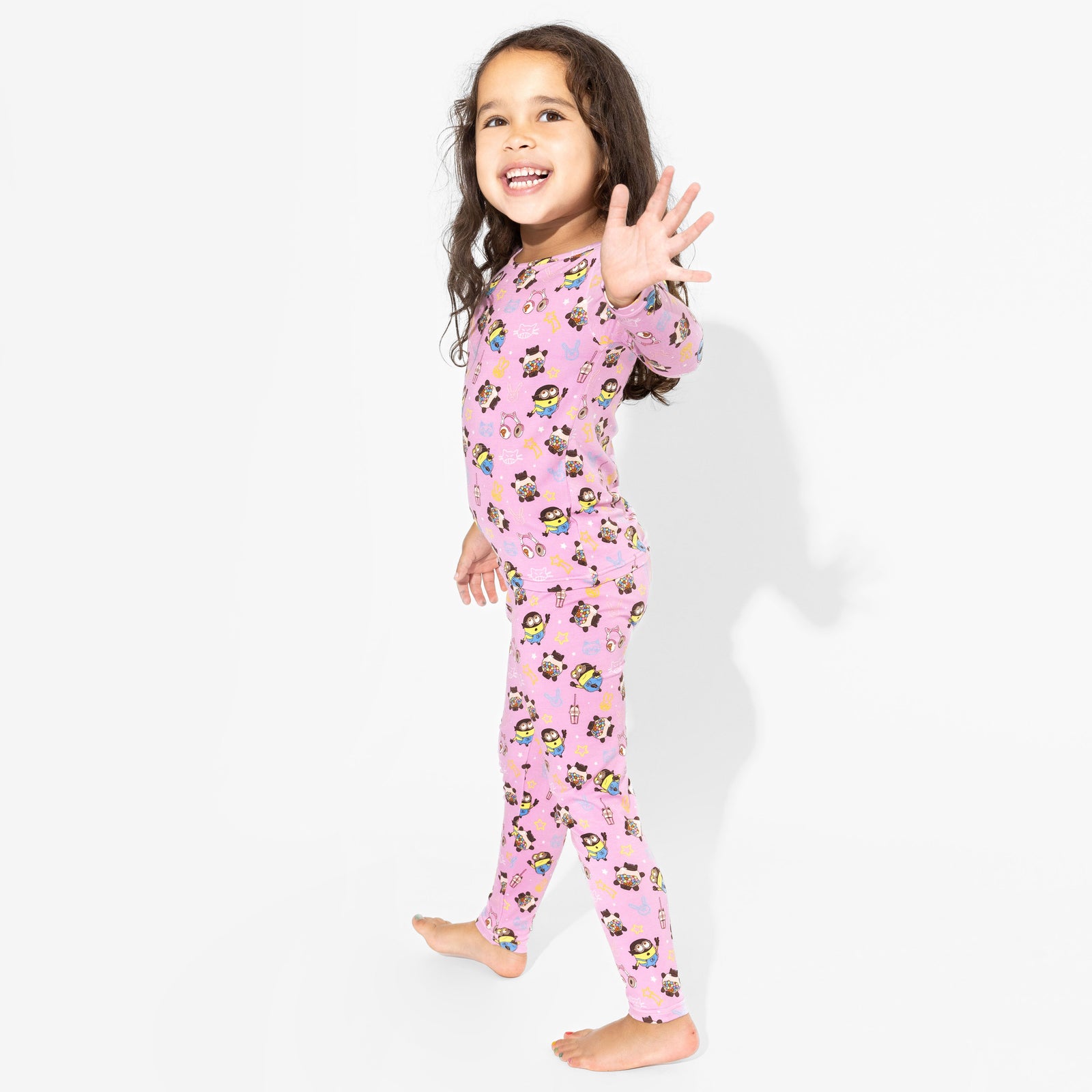 Despicable Me 4: Minions Always Popping Bamboo Kids Pajamas