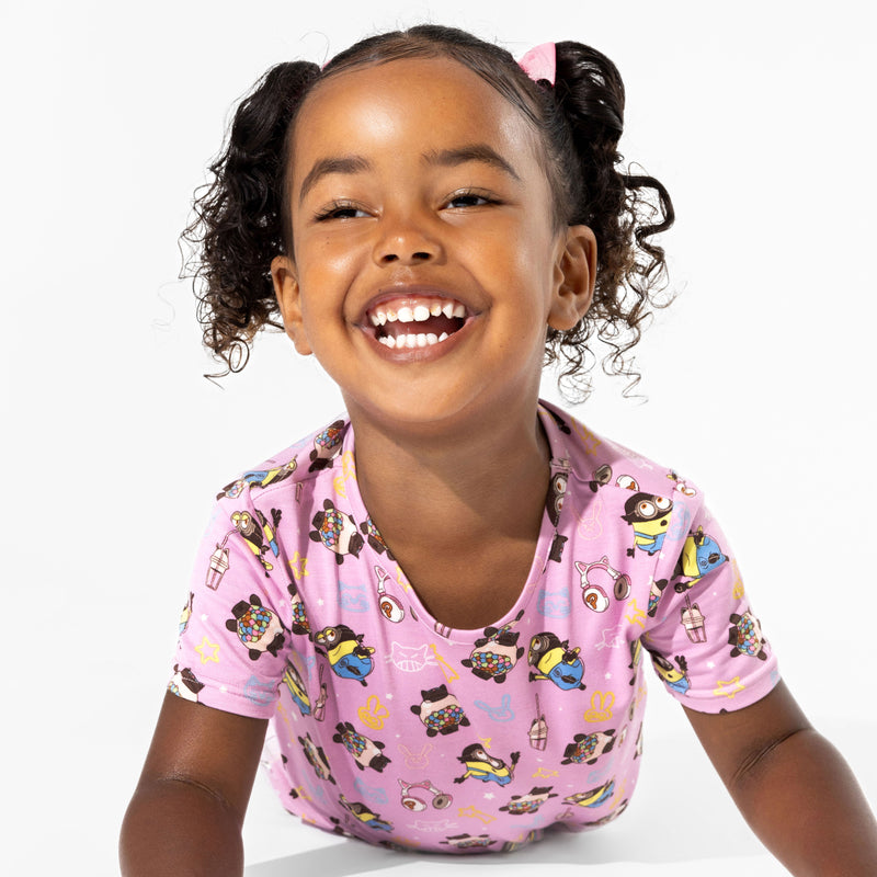 Despicable Me 4: Minions Always Popping Bamboo Kids Pajama Short Set