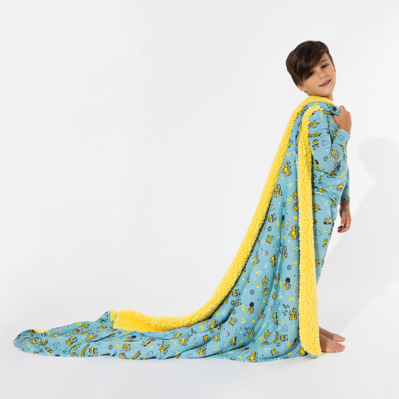 Minions Bello Banana Bamboo Sherpa Blanket