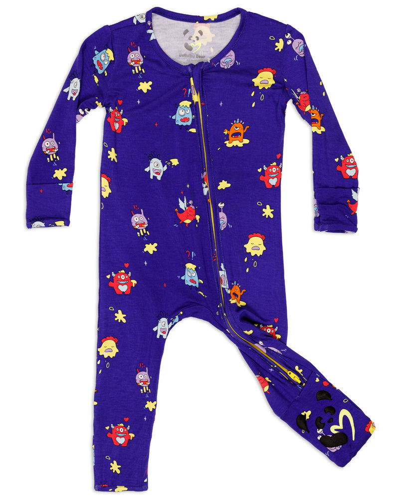 Moody Monsters Bamboo Convertible Footie