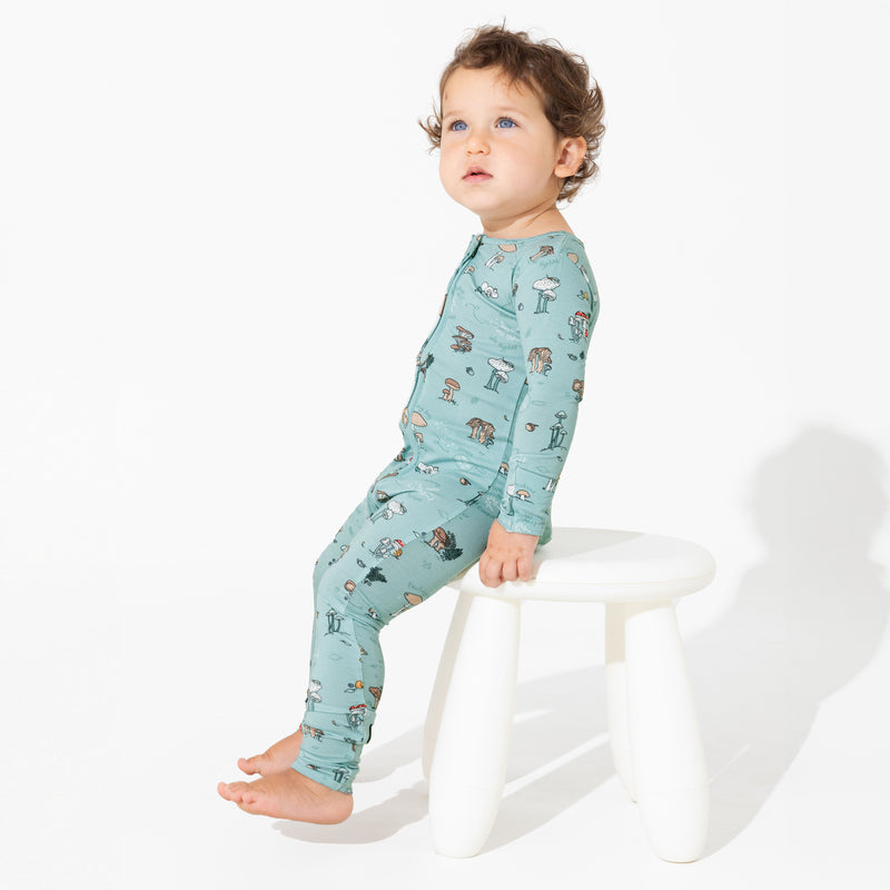 Mushroom Cycle Bamboo Convertible Footie