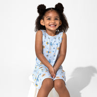 The Eye Blue Bamboo Girls' Sleeveless Dress