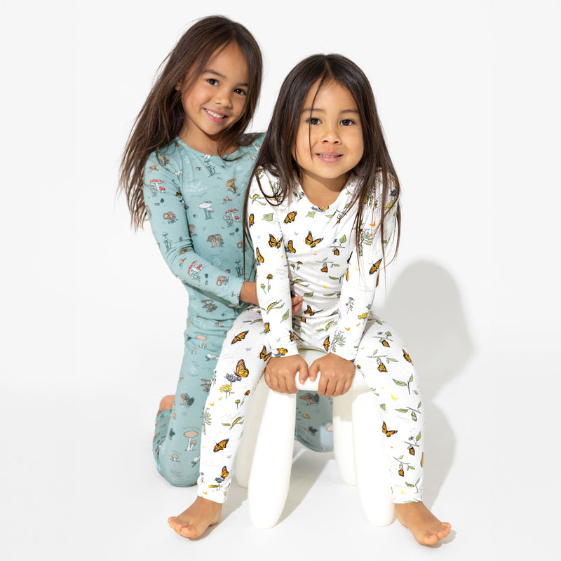 Mushroom Cycle Bamboo Kids Pajamas