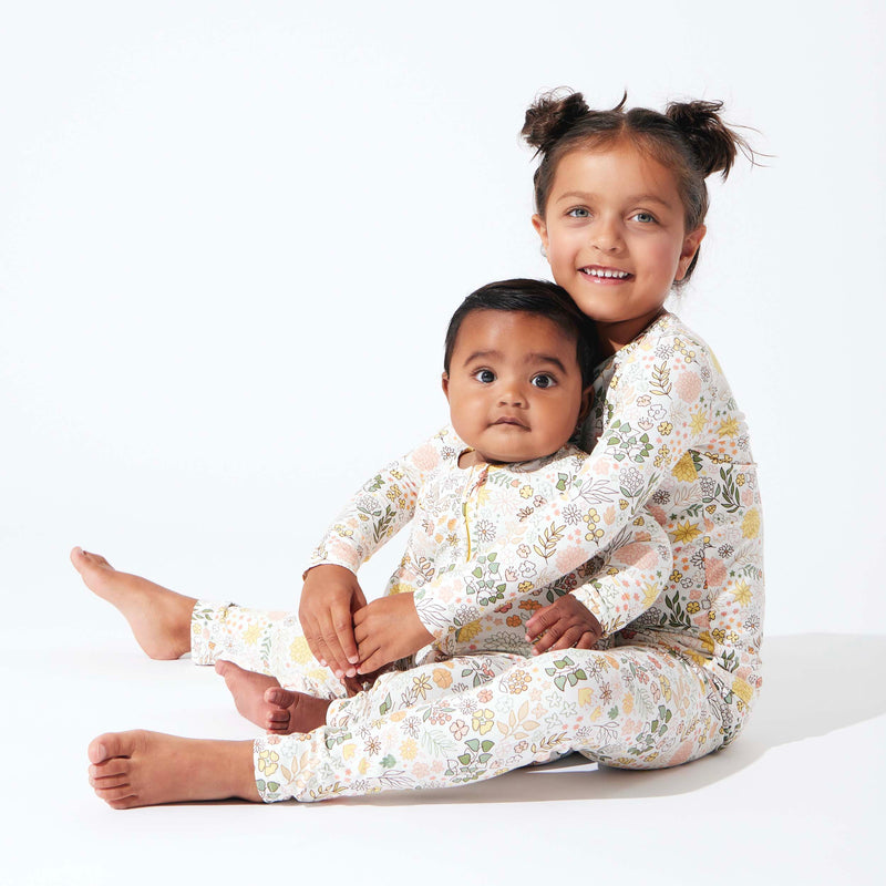 Fall Floral Bamboo Convertible Footie