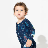 New Year's Worldwide Countdown Bamboo Convertible Footie