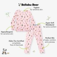 Nutcracker Pink Bamboo Kids Pajamas