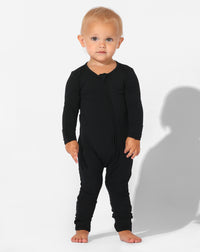 Obsidian Black Bamboo Convertible Footie