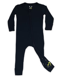 Obsidian Black Bamboo Convertible Footie