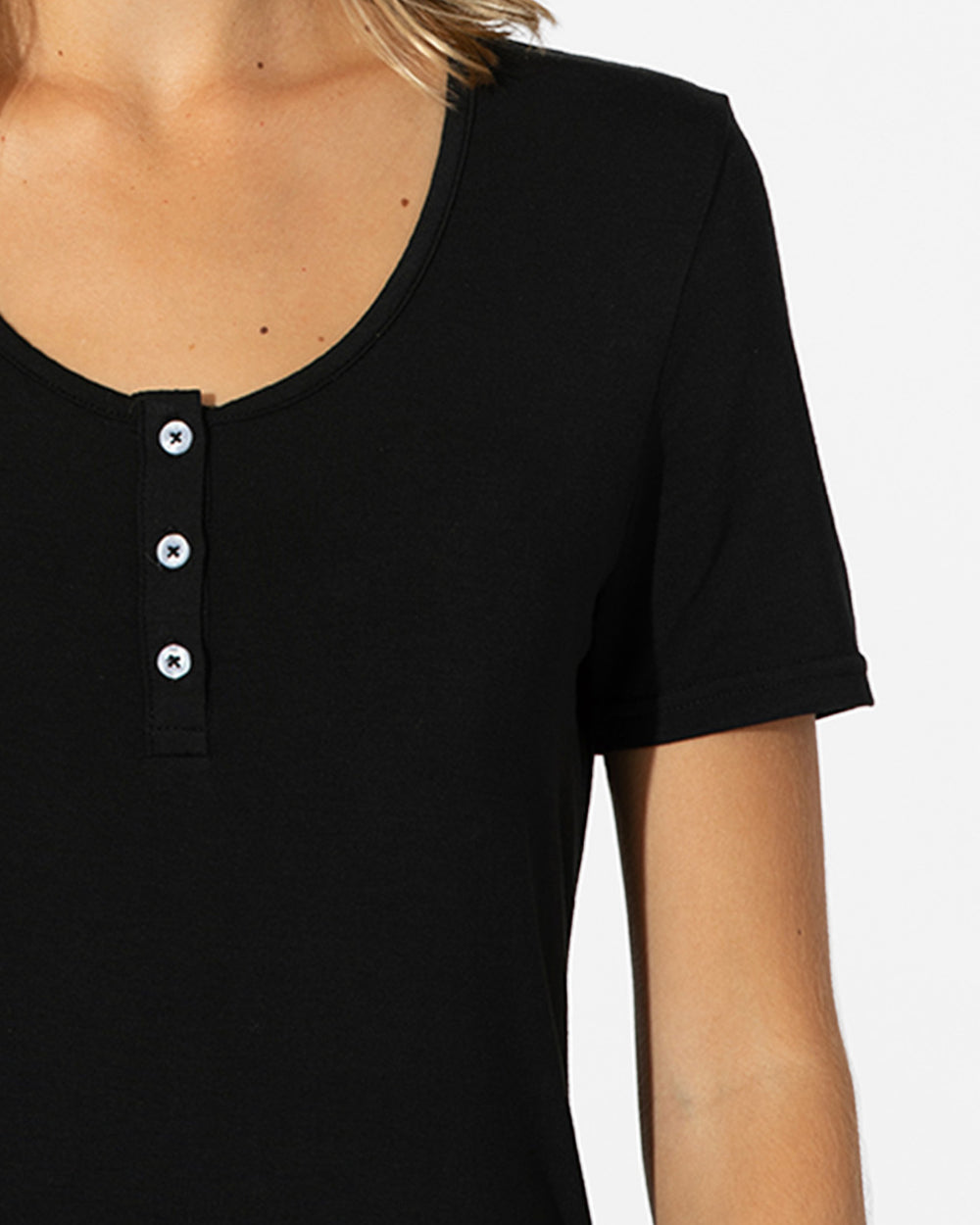 Obsidian Black Bamboo Women's Nightgown