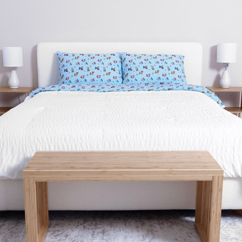 PAW Patrol: Varsity Blue Bamboo Sheet Set