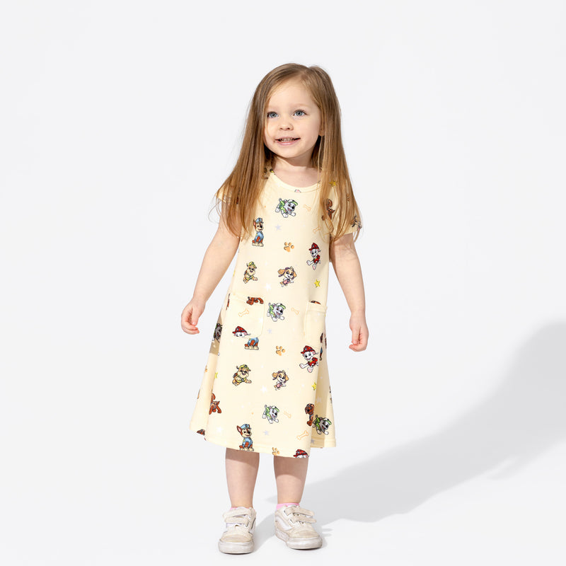 PAW Patrol: Classic Bamboo Terry Daywear Girls' Short Sleeve Dress