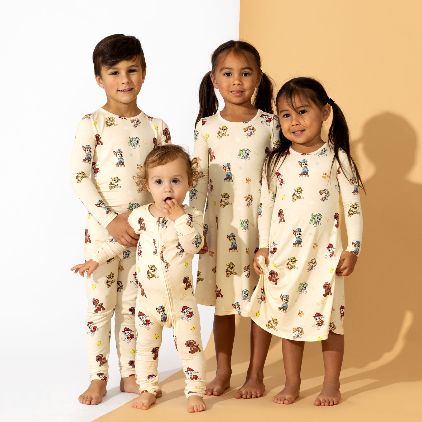 PAW Patrol Adventure: Classic Bamboo Girls' Long Sleeve Dress 4T