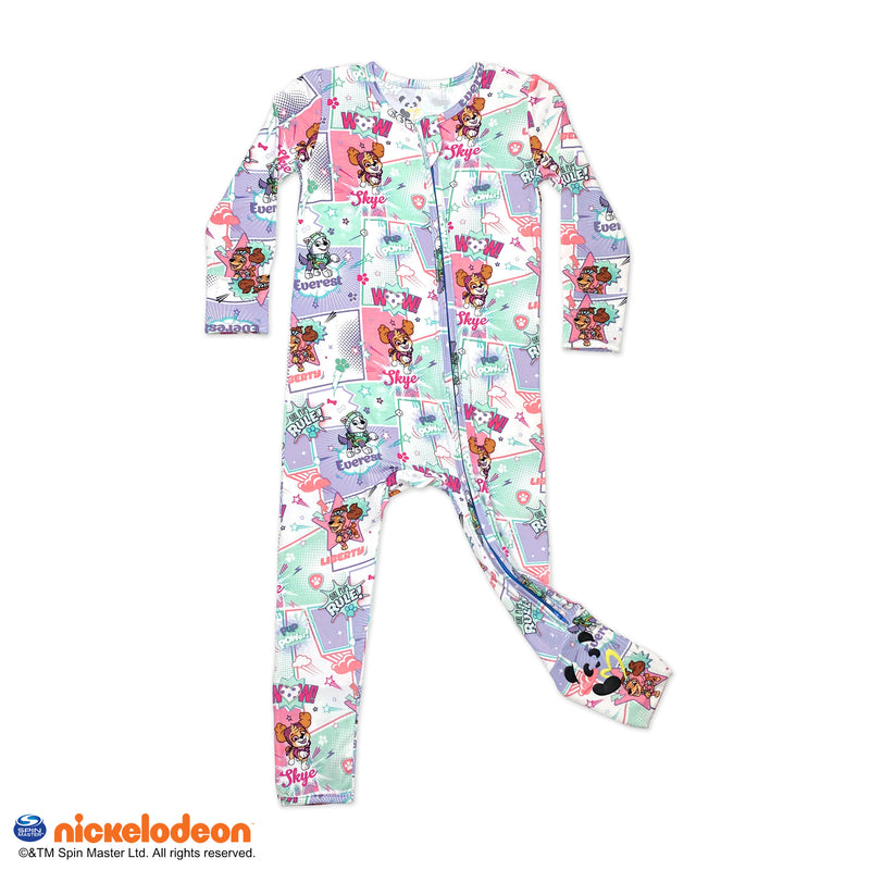 PAW Patrol: Comic Girl Pups Bamboo Convertible Footie