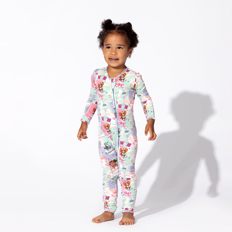 PAW Patrol: Comic Girl Pups Bamboo Convertible Footie