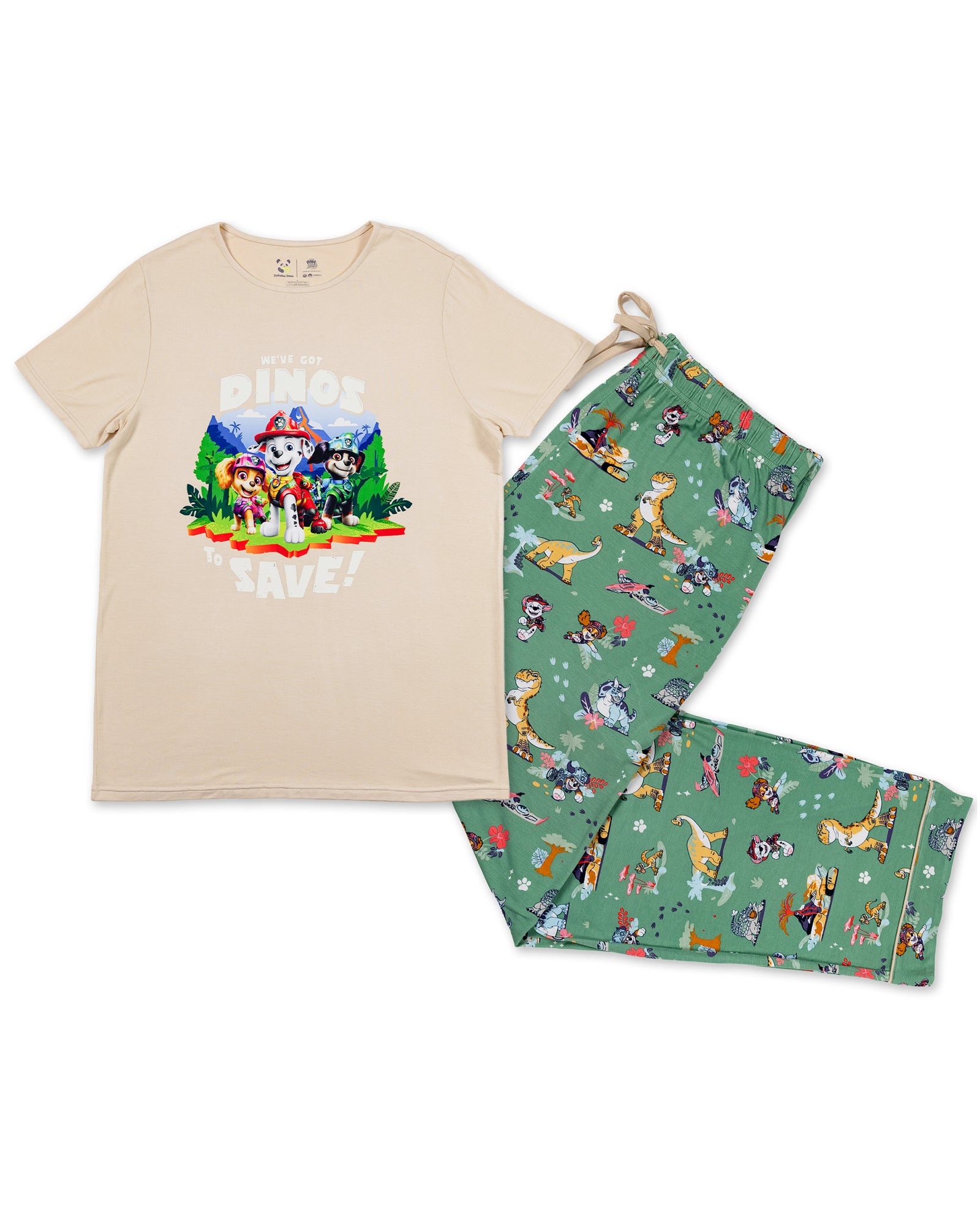 PAW Patrol: Dino Island Bamboo Men's Pajama Set