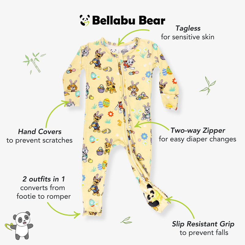 PAW Patrol: Bunny Fun Bamboo Convertible Footie