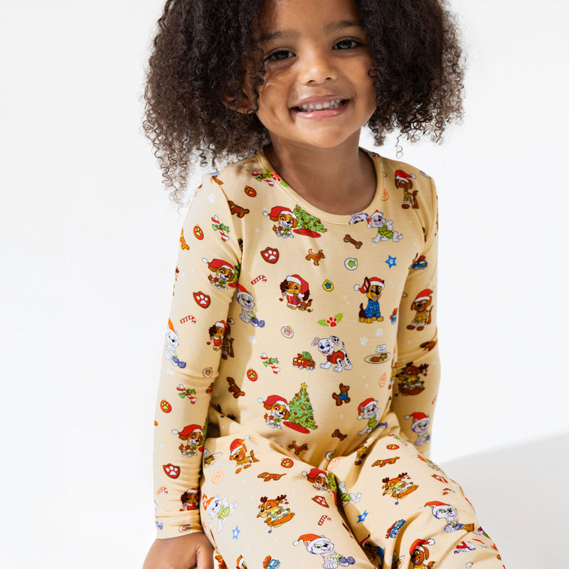 PAW Patrol Jingle Paws Bamboo Girls' Long Sleeve Dress | Festive Fun