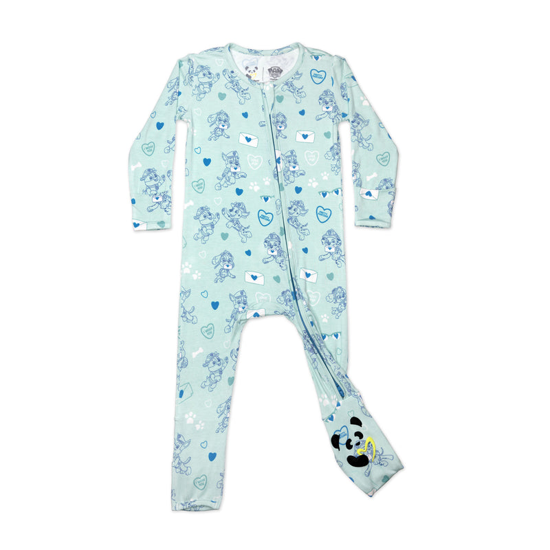 PAW Patrol: Love Paws Blue Bamboo Convertible Footie
