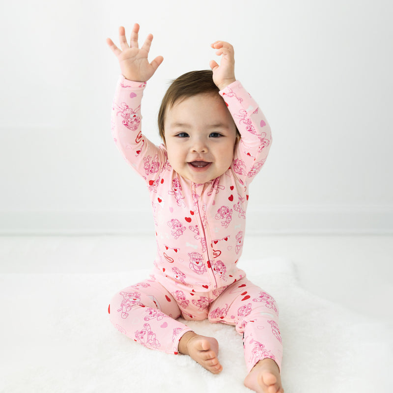 PAW Patrol: Love Paws Pink Bamboo Convertible Footie
