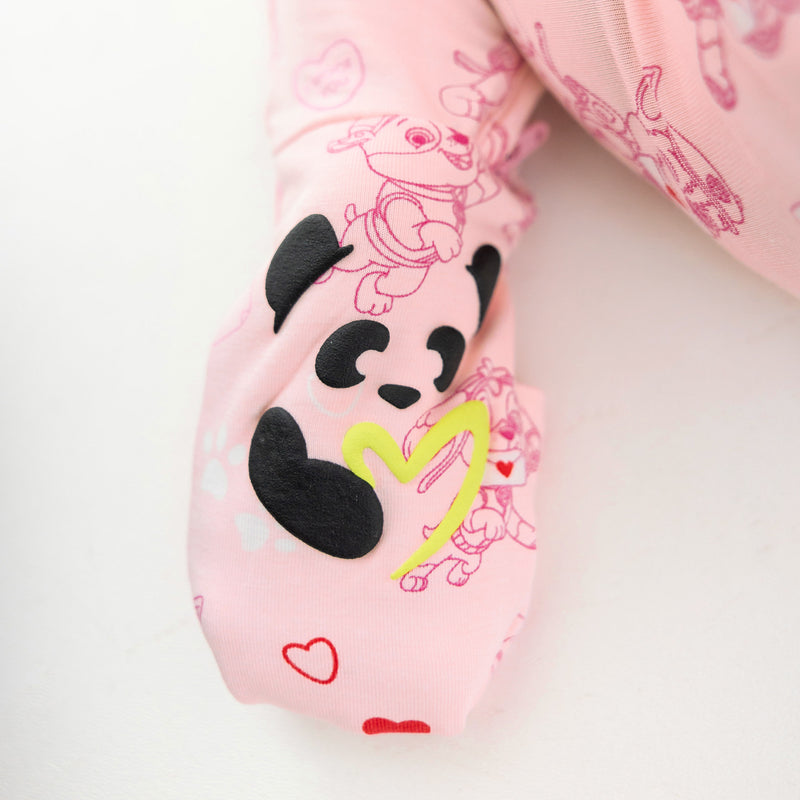 PAW Patrol: Love Paws Pink Bamboo Convertible Footie