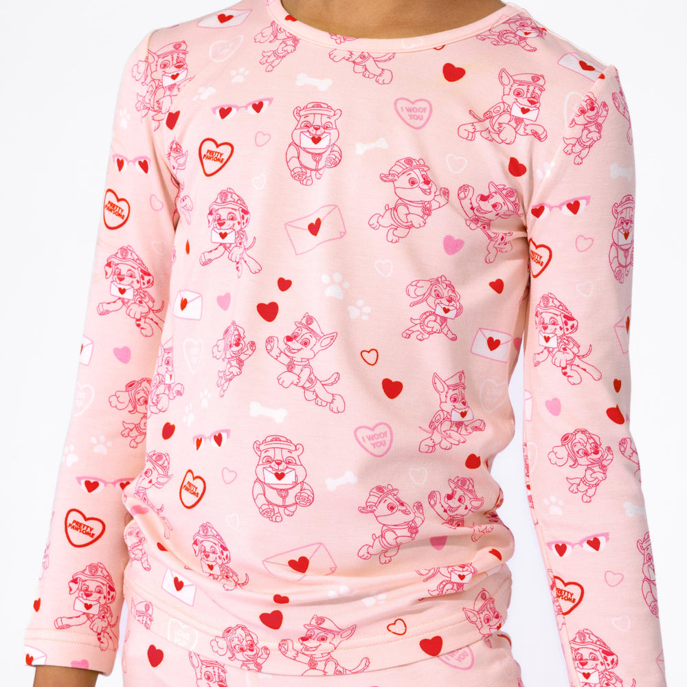 PAW Patrol: Love Paws Pink Bamboo Kids Pajamas