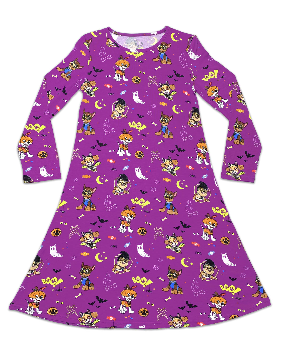 PAW Patrol: Halloween Bamboo Girls' Long Sleeve Dress
