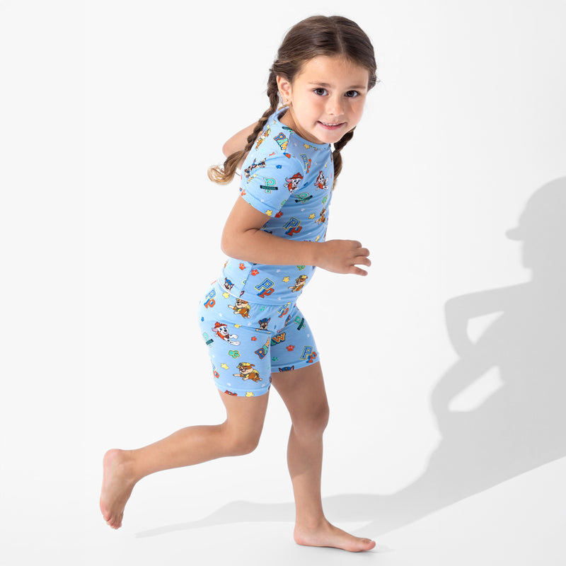 PAW Patrol: Varsity Blue Bamboo Kids Pajama Short Set