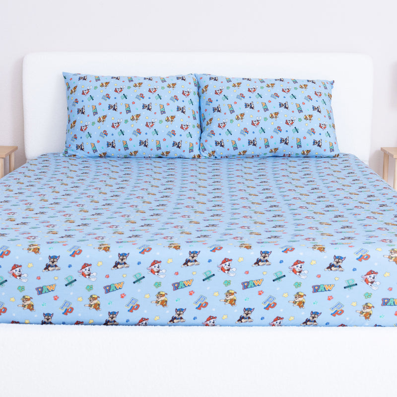 PAW Patrol: Varsity Blue Bamboo Sheet Set