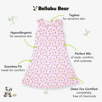 Milk & Cookies Pink Bamboo Girls' Sleeveless Dress