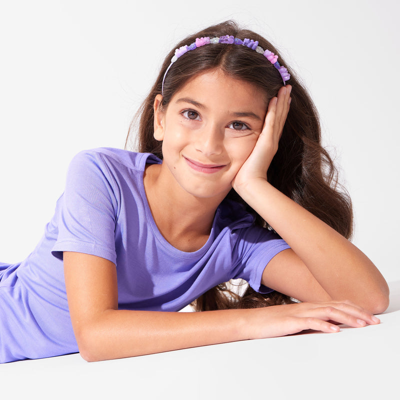 Poppin Purple Bamboo Kids Pajama Short Set