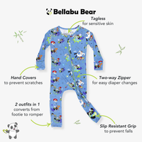 Powerpuff Girls Mojo Jojo Showdown Bamboo Convertible Footie