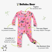 Powerpuff Girls Saving Bedtime Bamboo Convertible Footie