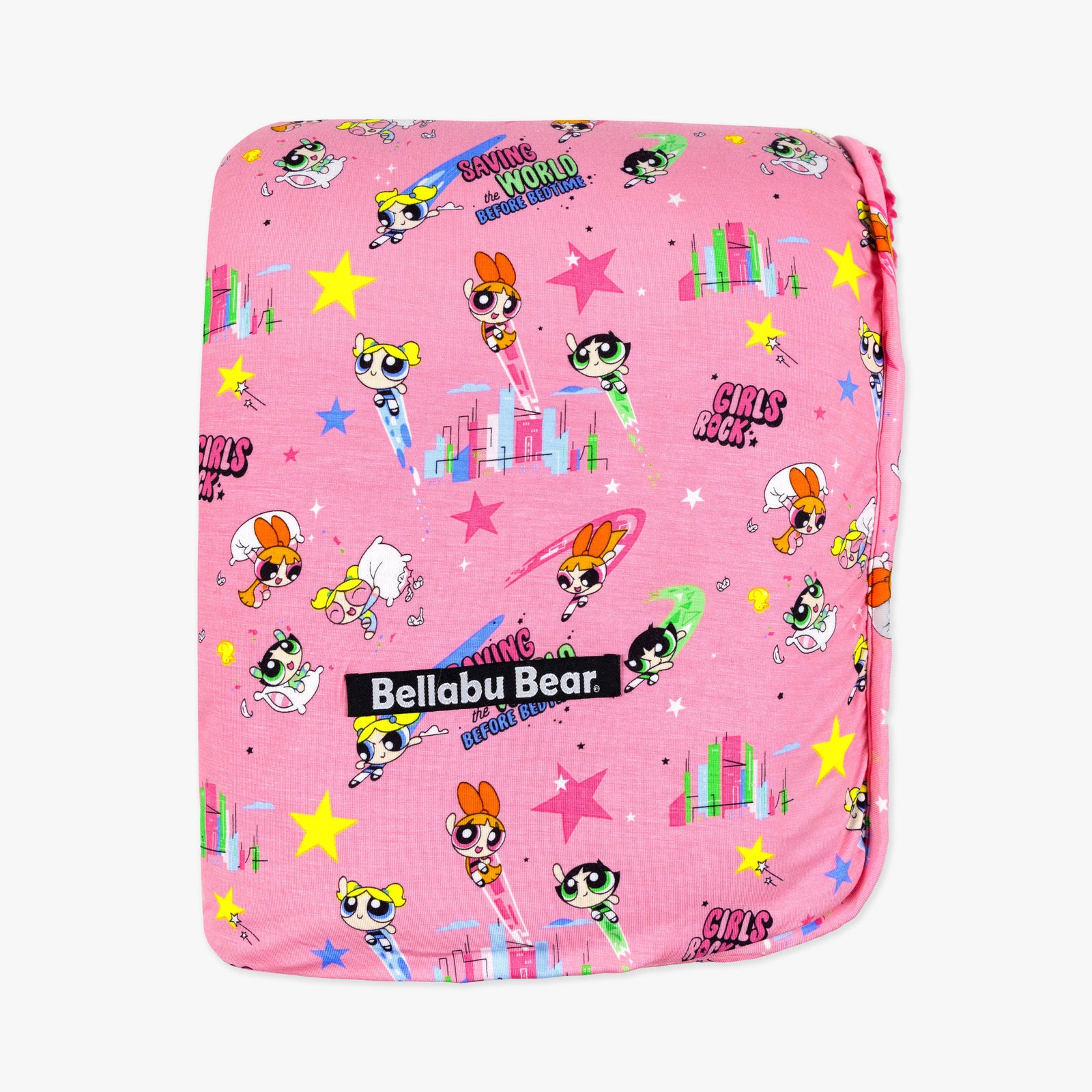 Powerpuff Girls Saving Bedtime Bamboo Sherpa Blanket