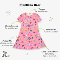 Powerpuff Girls Bamboo Girls' Short Sleeve Dress