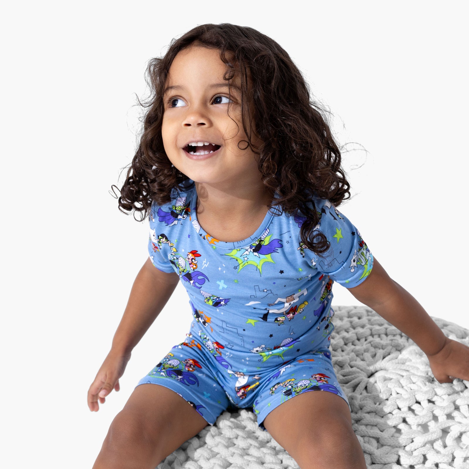Powerpuff Girls Mojo Jojo Showdown Bamboo Kids Pajama Short Set