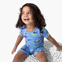Powerpuff Girls Mojo Jojo Showdown Bamboo Kids Pajama Short Set