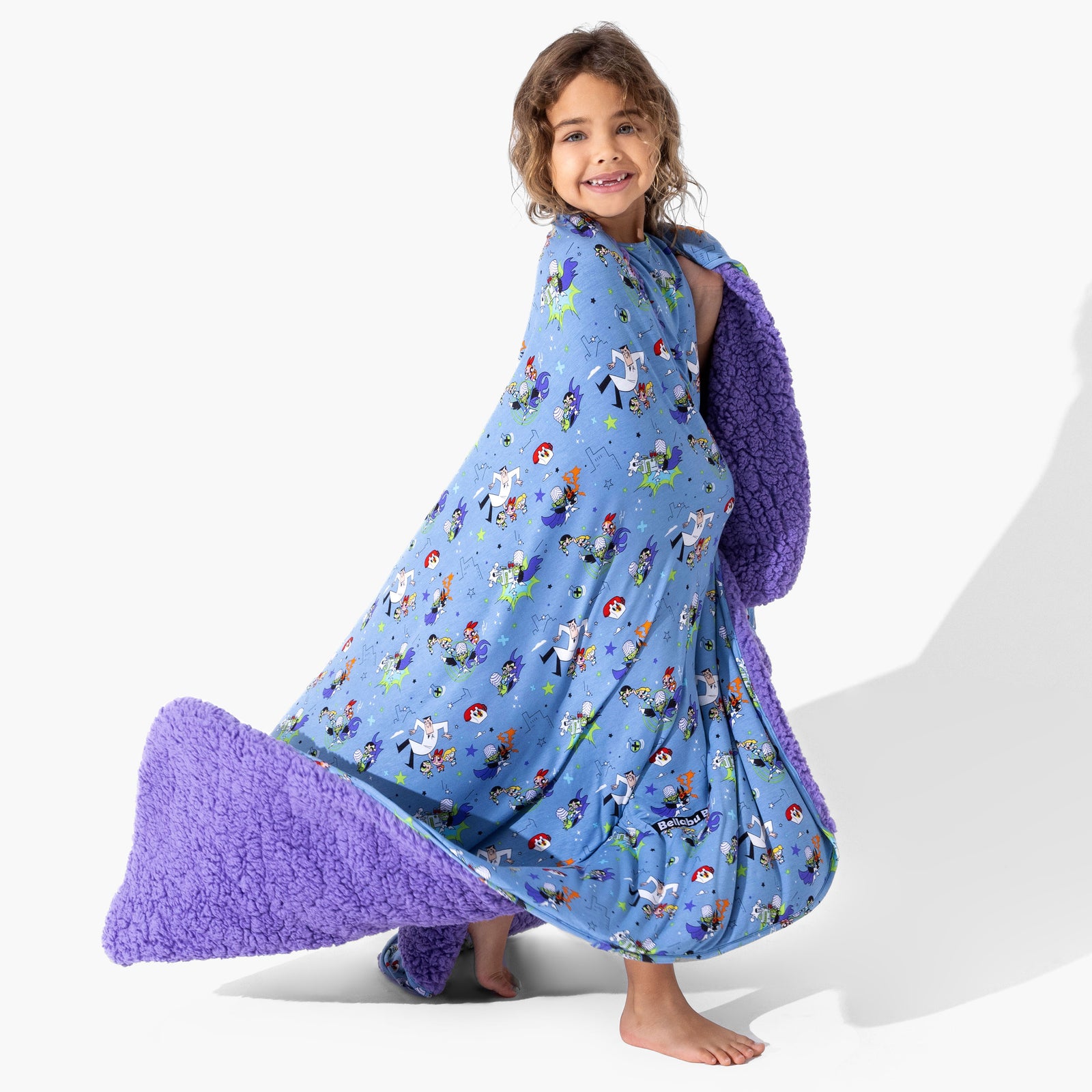 Powerpuff Girls Mojo Jojo Showdown Bamboo Sherpa Blanket