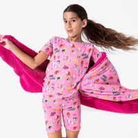 Powerpuff Girls Saving Bedtime Bamboo Kids Pajama Short Set