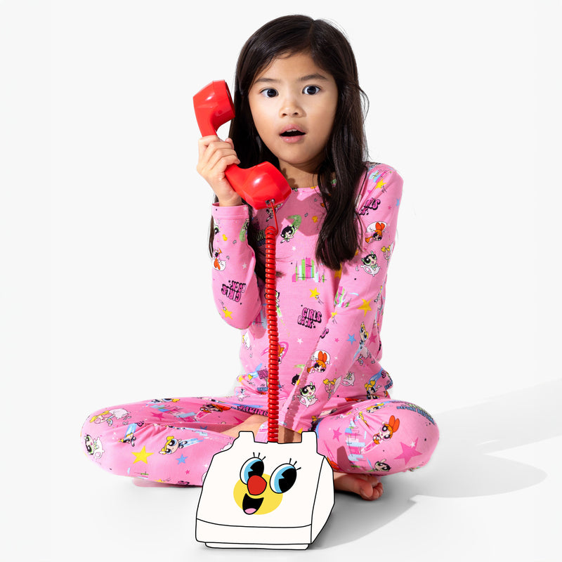 Powerpuff Girls Saving Bedtime Bamboo Kids Pajamas