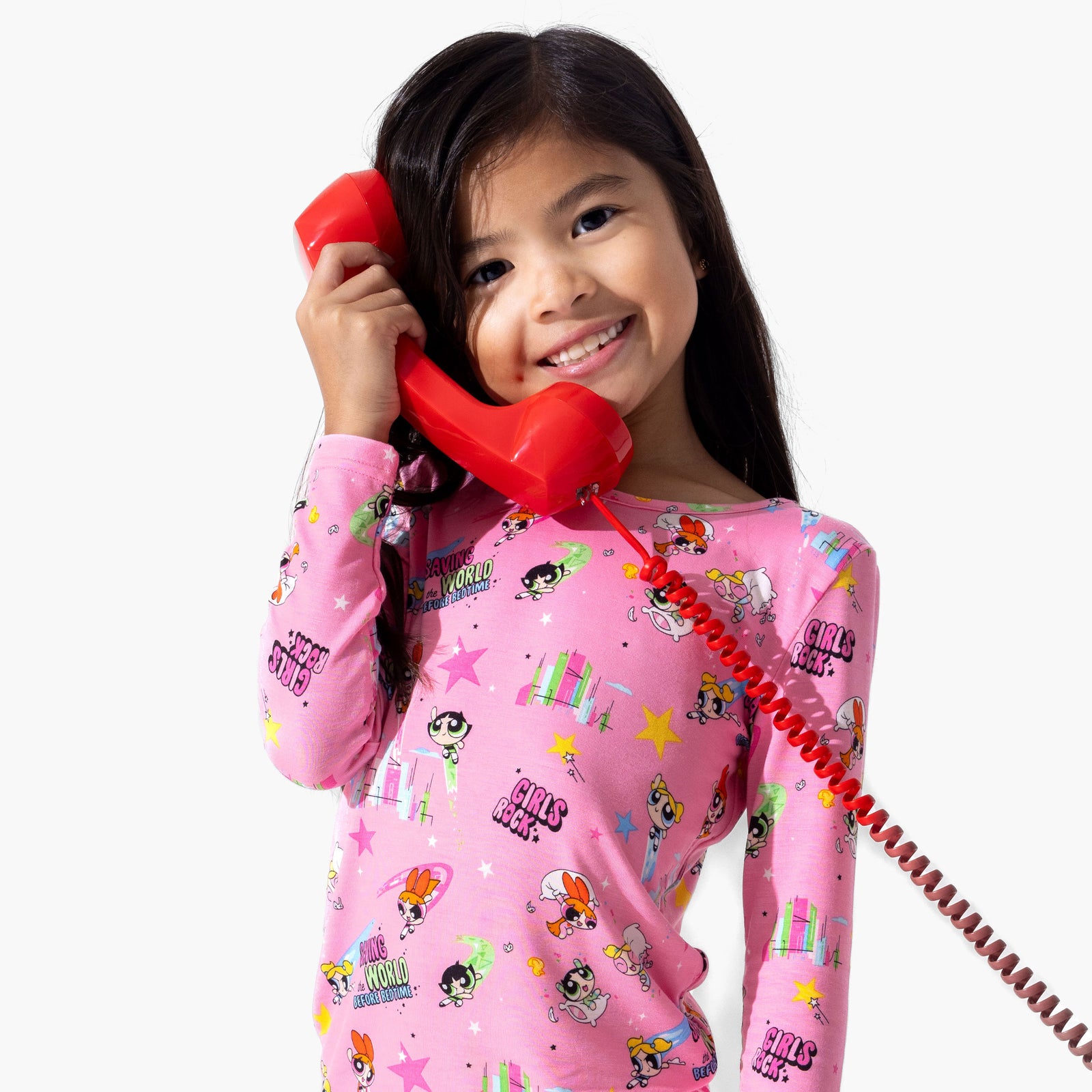 Powerpuff Girls Saving Bedtime Bamboo Kids Pajamas