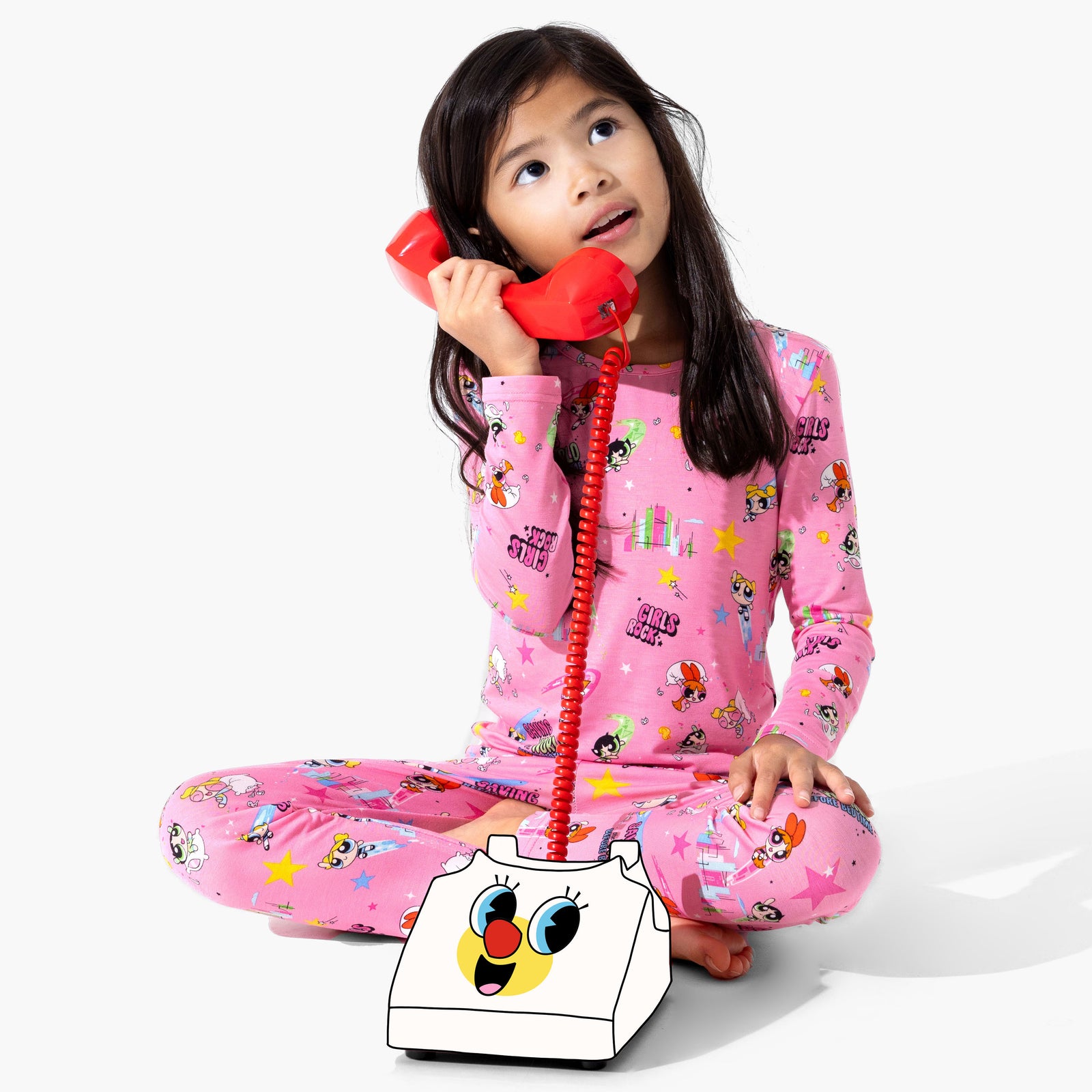 Powerpuff Girls Saving Bedtime Bamboo Kids Pajamas