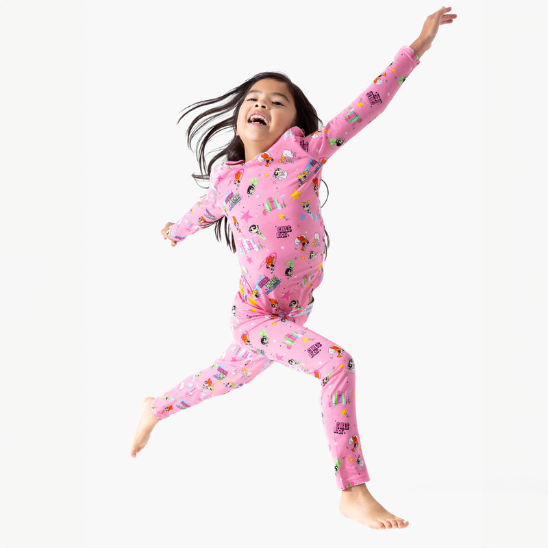 Powerpuff Girls Saving Bedtime Bamboo Kids Pajamas