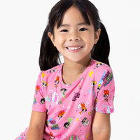 Powerpuff Girls Saving Bedtime Bamboo Kids Pajama Short Set