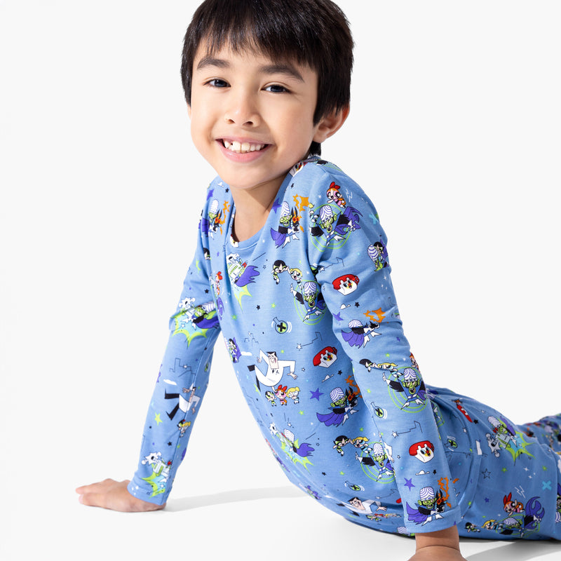 Powerpuff Girls Mojo Jojo Showdown Bamboo Kids Pajamas