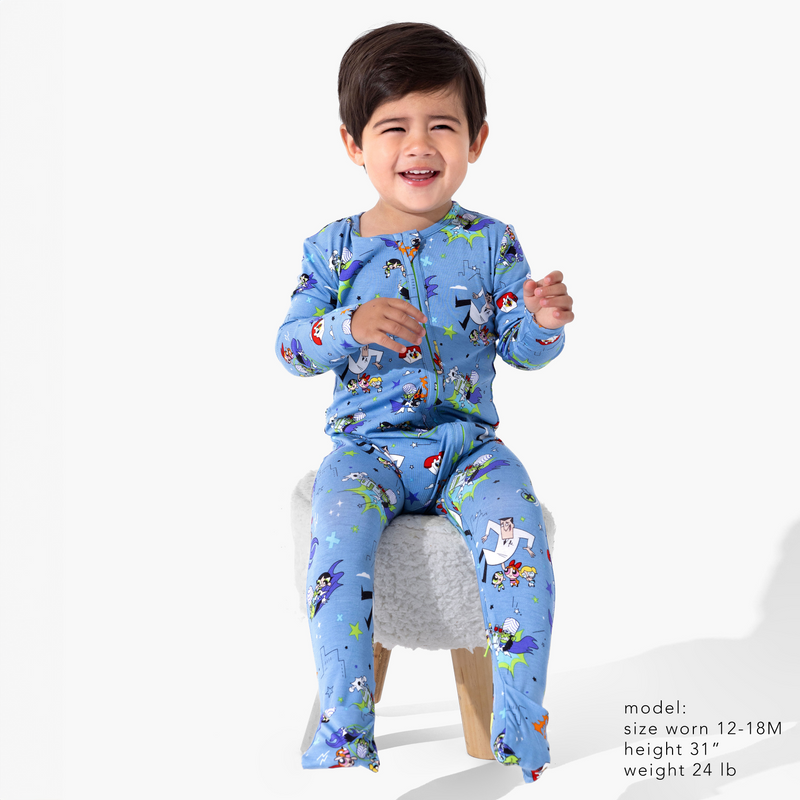 Powerpuff Girls Mojo Jojo Showdown Bamboo Convertible Footie