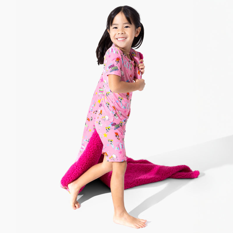 Powerpuff Girls Saving Bedtime Bamboo Kids Pajama Short Set