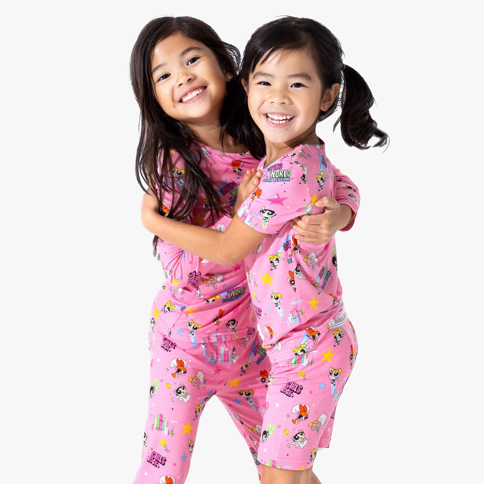 Powerpuff Girls Saving Bedtime Bamboo Kids Pajamas