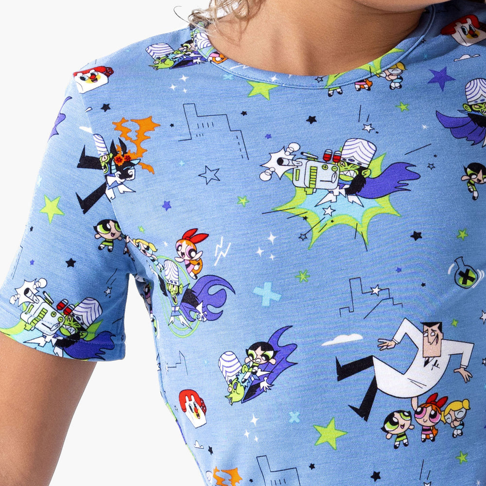 Powerpuff Girls Mojo Jojo Showdown Bamboo Kids Pajama Short Set