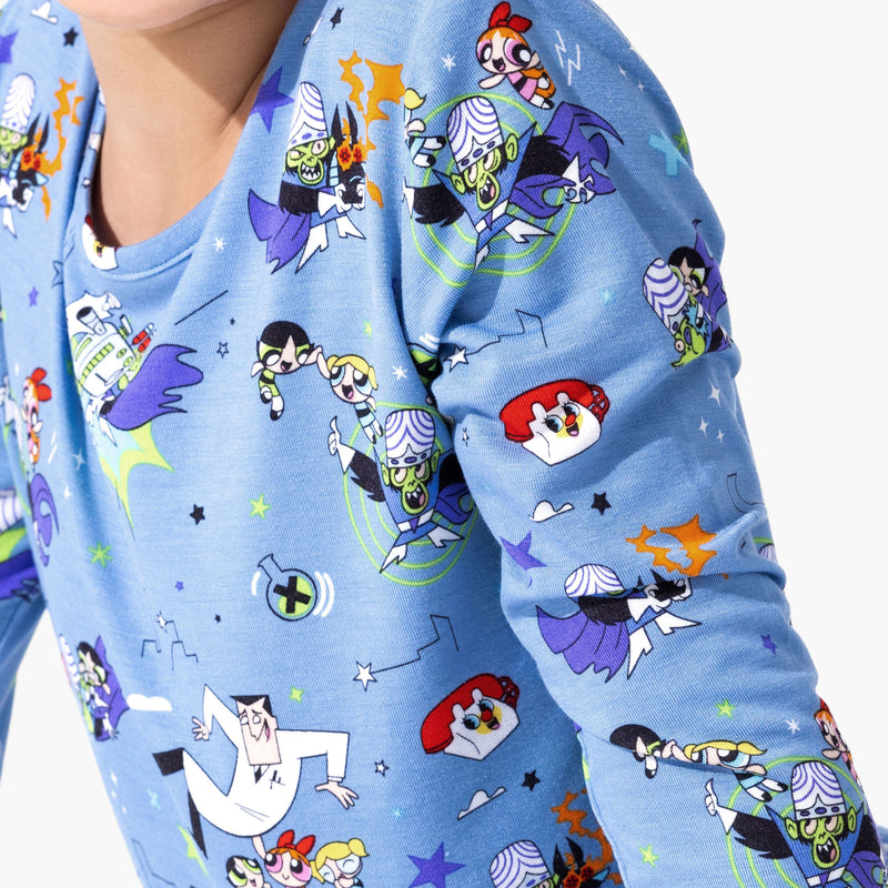 Powerpuff Girls Mojo Jojo Showdown Bamboo Kids Pajamas